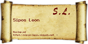 Sipos Leon névjegykártya